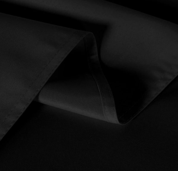 Black Polyester Tablecloth 120"